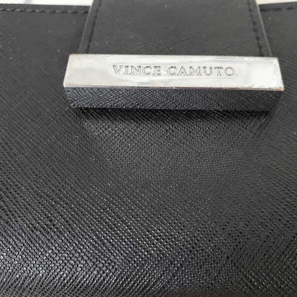 Vince Camuto Leather Wristlet Wallet Black - Picture 3 of 16